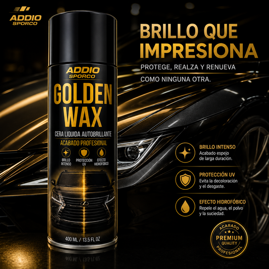 Golden Wax — Aerosol Cera Autobrillante Acabado Profesional