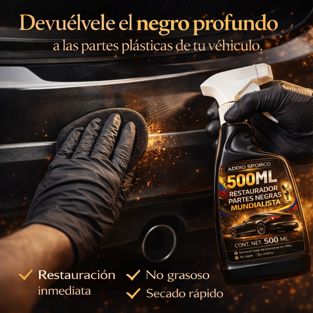 RESTAURADOR PARTES NEGRAS MUNDIALISTA 500 ML