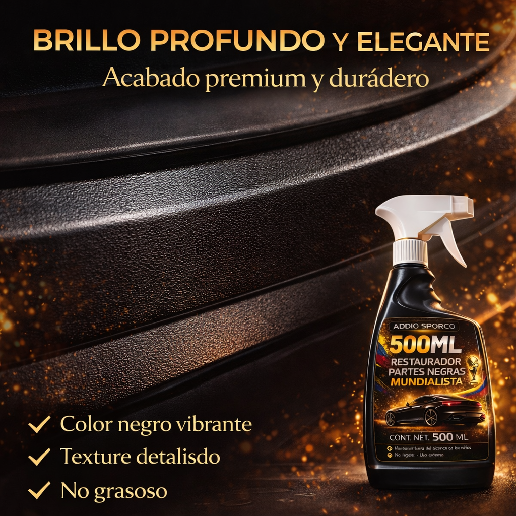 RESTAURADOR PARTES NEGRAS MUNDIALISTA 500 ML